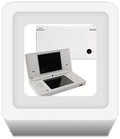 image similar to a ds home screen with a picture of a nintendo dsi inside of a white box icon